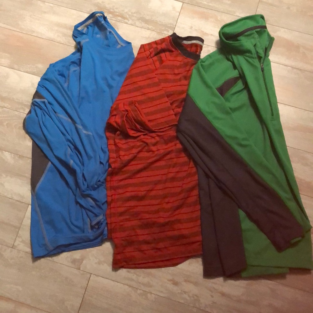 Lot of 3 Men’s LLBean Athletic Tops XL/XXL